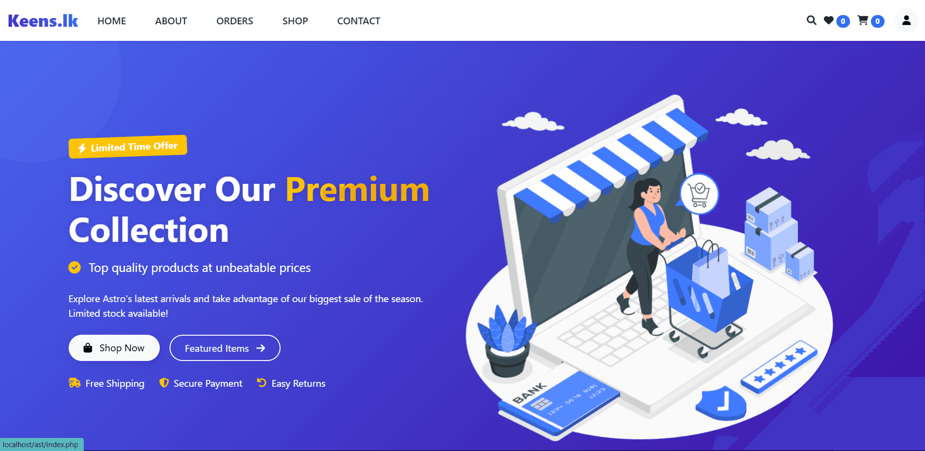 Keens Web Application