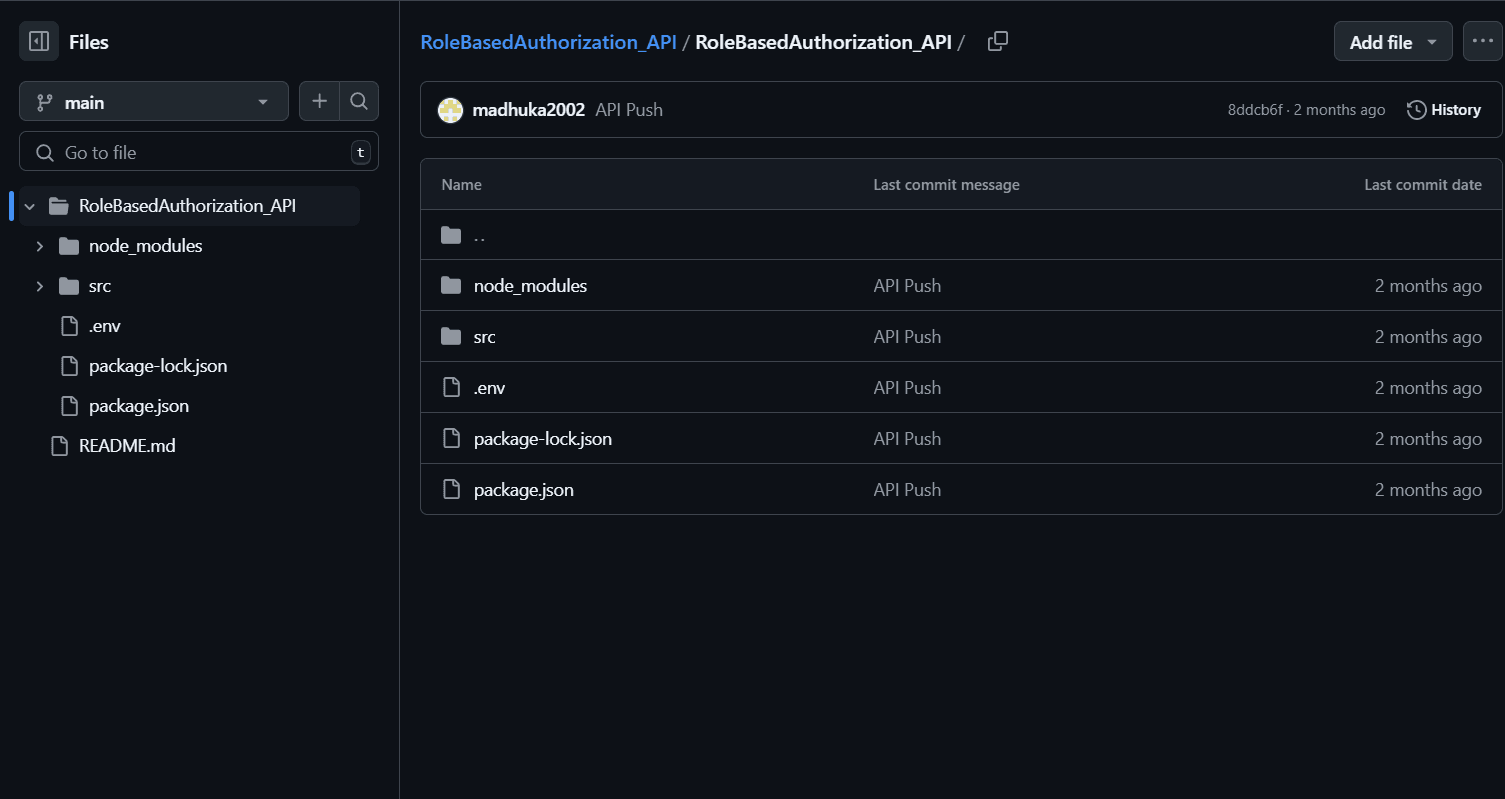 Role-Based Authorization API